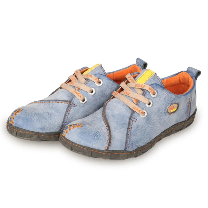 Retro Handmade Soft Leather Womens Flat Walking Shoes