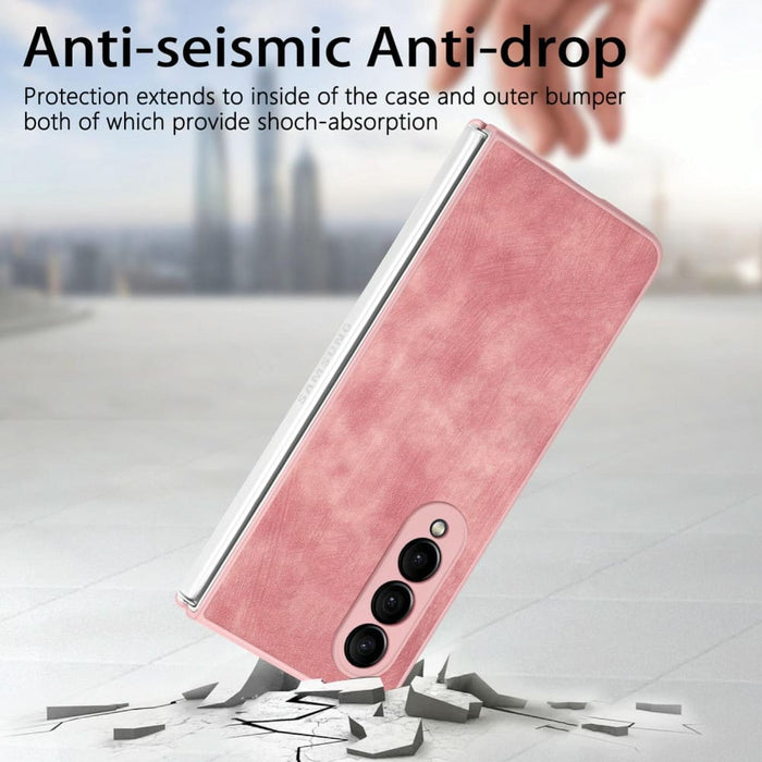 Retro Skin Fold Leather Phone Case For Samsung Galaxy z 4