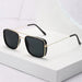 Retro Square Sunglasses With Uv Protection