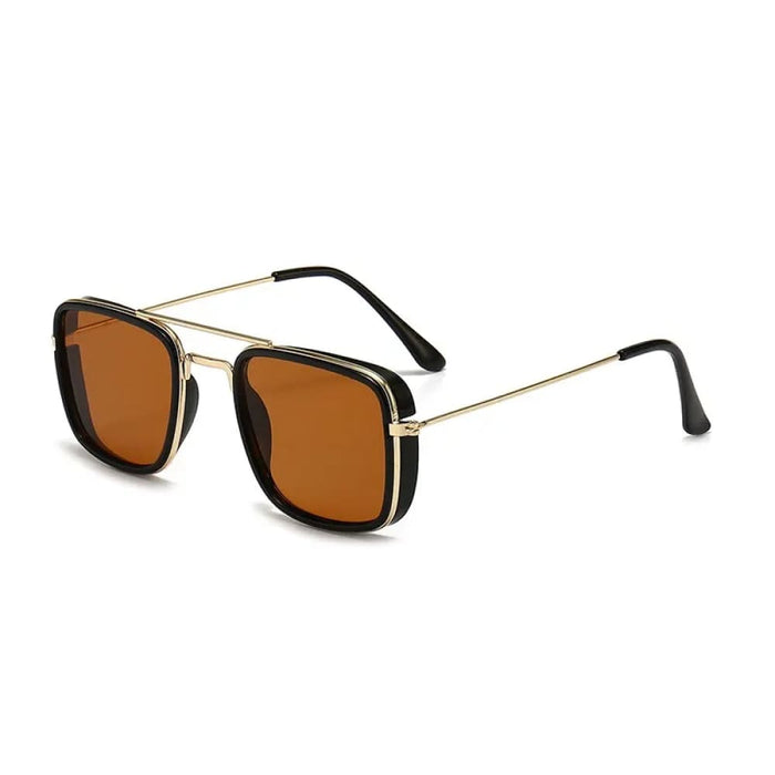 Retro Square Sunglasses With Uv Protection