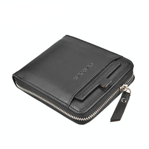 Retro Zipper Rfid Wallet For Men