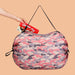 Reusable Foldable Shopping Bag Pink Waterproof Oxford Cloth