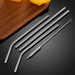 Reusable Stainless Steel Straws Set With Cleaner Brush