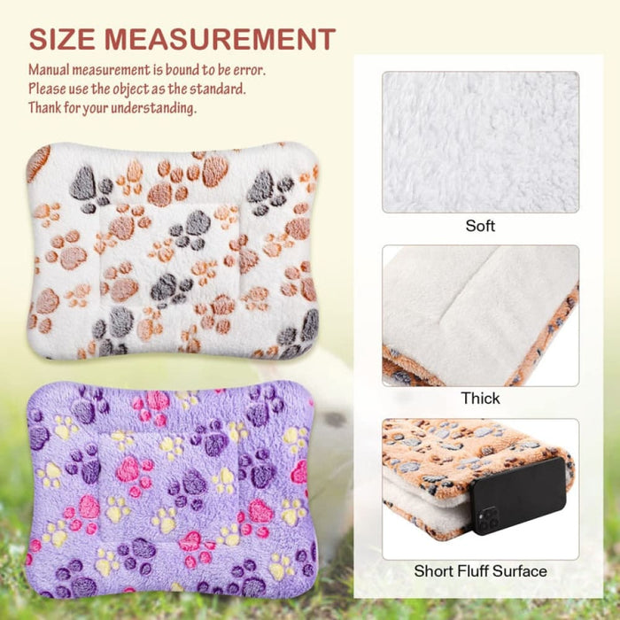 Reversible Washable Soft Fleece Thickened Pet Pad