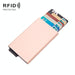 Rfid Blocking Aluminum Card Wallet With Automatic Eject