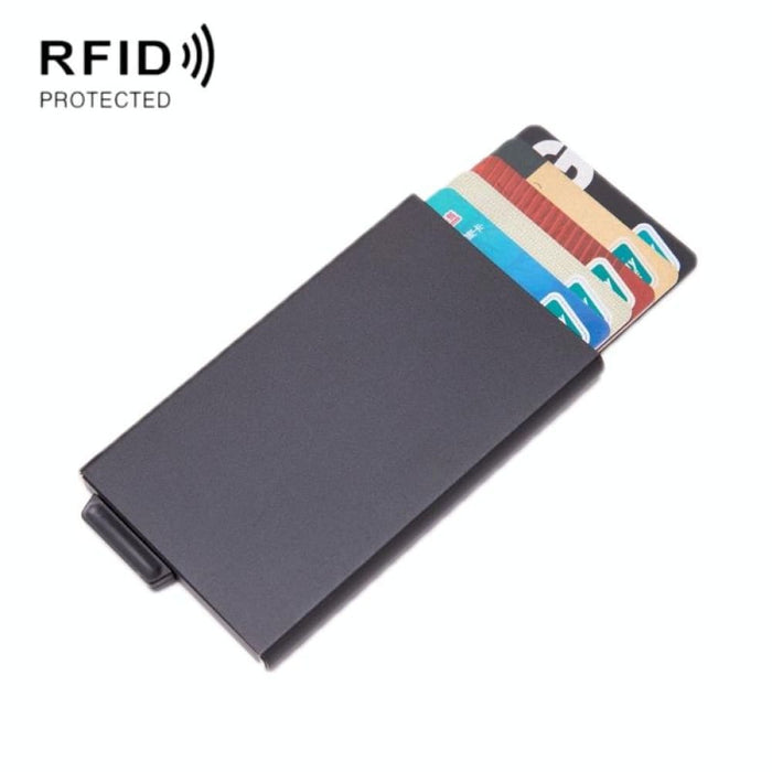 Rfid Blocking Aluminum Card Wallet With Automatic Eject