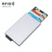 Rfid Blocking Aluminum Card Wallet With Automatic Eject