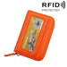 Rfid Blocking Leather Card Holder Wallet 12 Slots