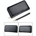 Rfid Blocking Leather Card Holder Wallet With Hand Strap