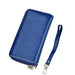 Rfid Blocking Leather Card Holder Wallet With Hand Strap