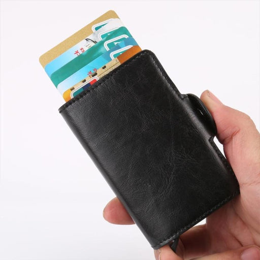 Rfid Blocking Multi Functional Leather Card Wallet