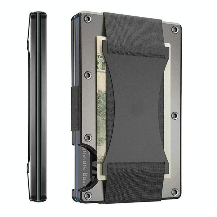 Rfid Blocking Slim Metal Card Clip Wallet Army