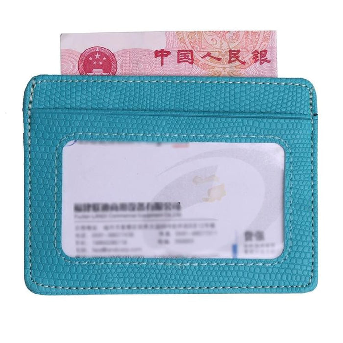 Rfid Lizard Pattern Pu Card Holder