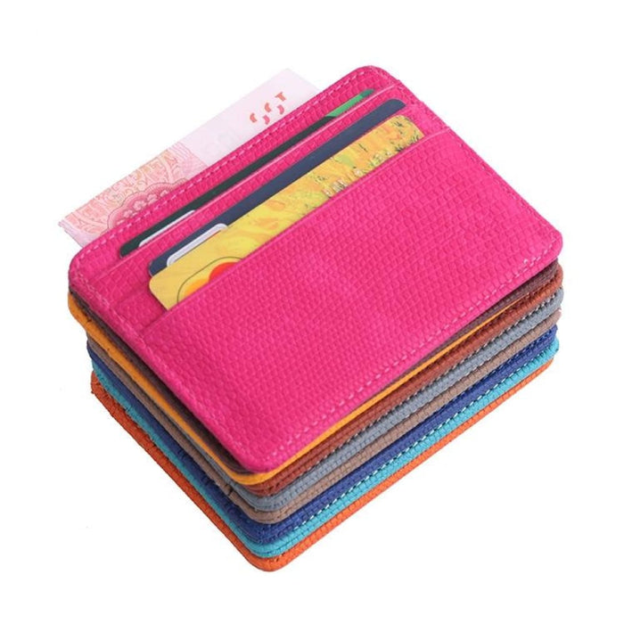 Rfid Lizard Pattern Pu Card Holder