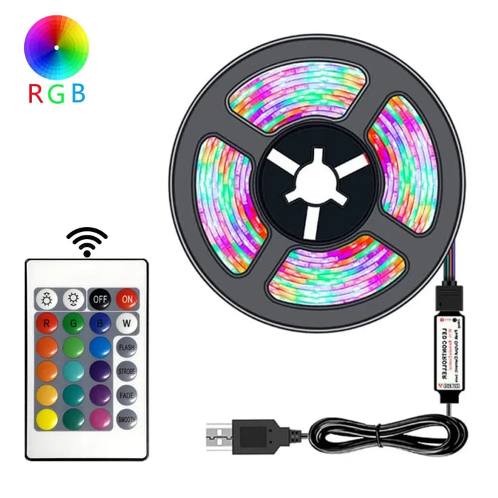 Rgb Led Strip Light With Remote 10m/15m/20m