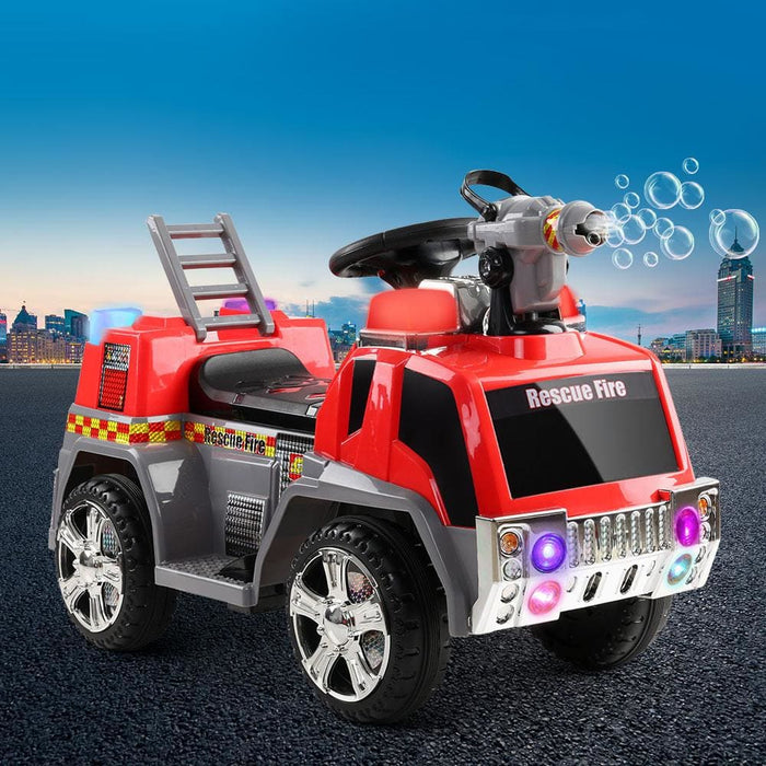 Rigo Kids Ride On Fire Truck Motorbike Motorcycle Car Red