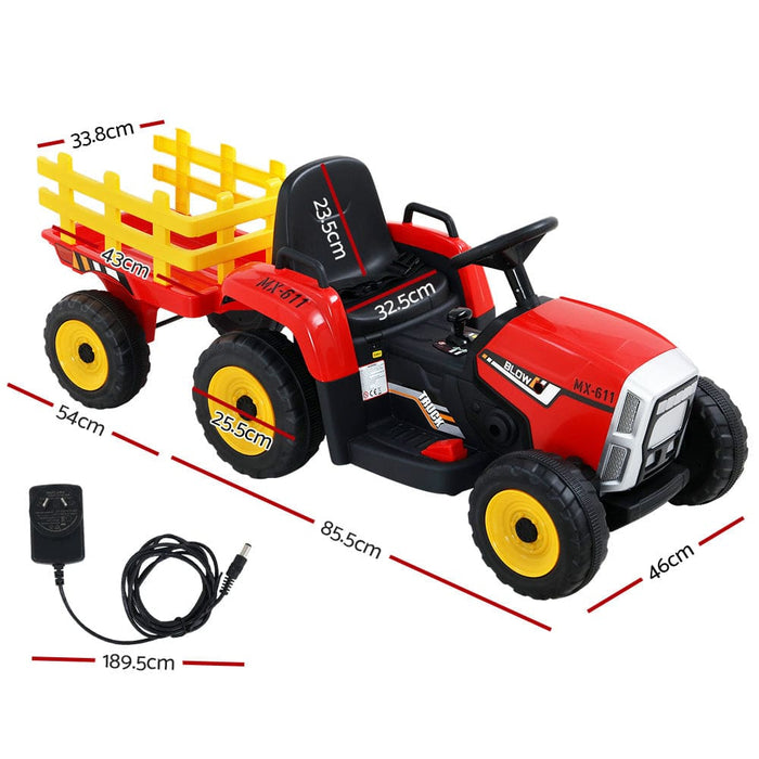 Rigo Ride On Car Tractor Toy Kids Electric Cars 12v Battery