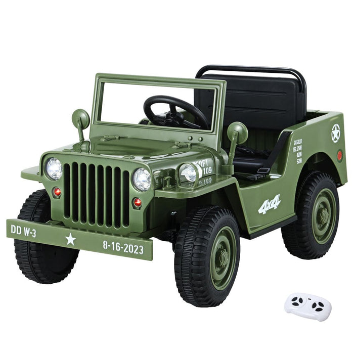 Rigo Ride On Car Jeep Kids Electric Military Toy Cars