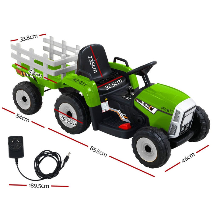 Rigo Ride On Car Tractor Toy Kids Electric Cars 12v Battery