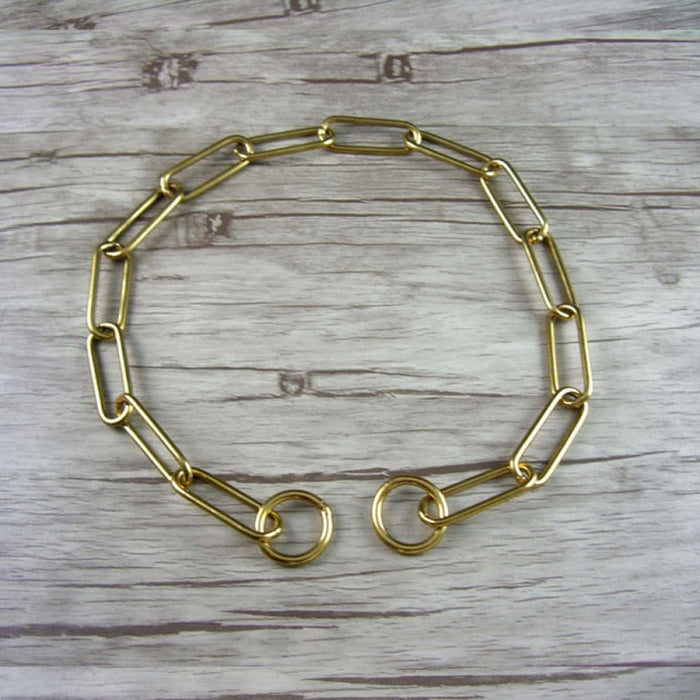 Ring Shape Golden Dog Collar