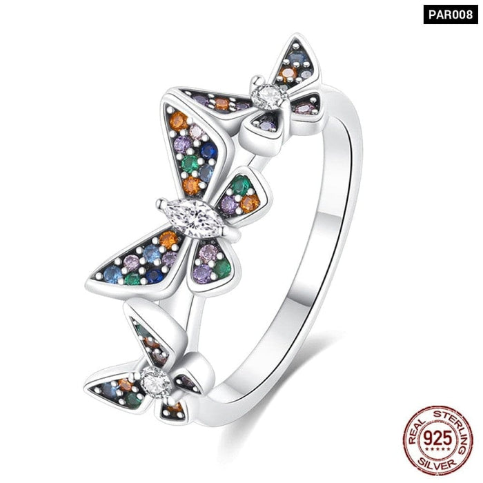 Rings For Women 925 Sterling Silver Fashion Colourful