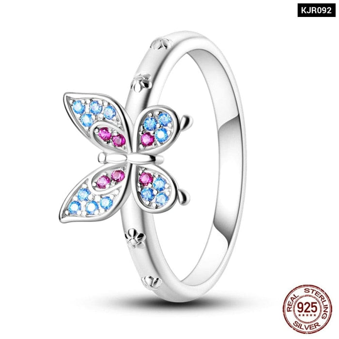 Rings For Women 925 Sterling Silver Fashion Colourful