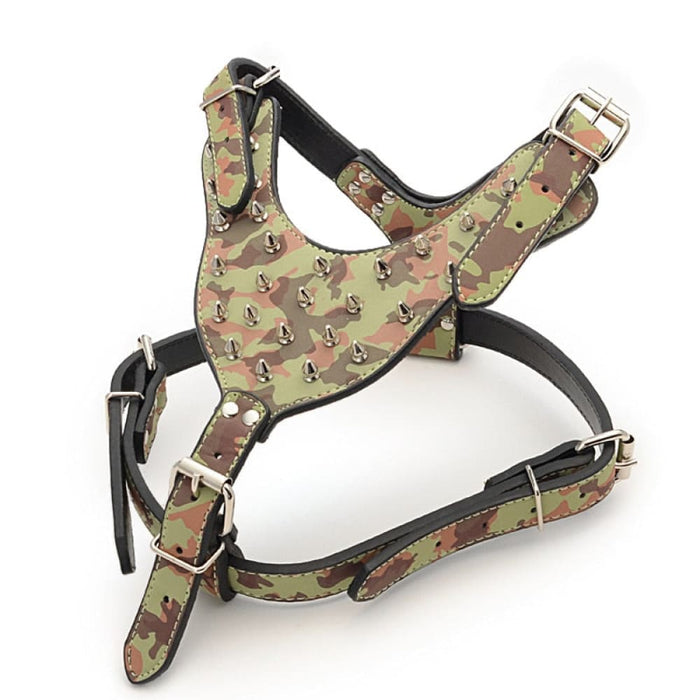 Rivets Spiked Studded Large Dog Harness