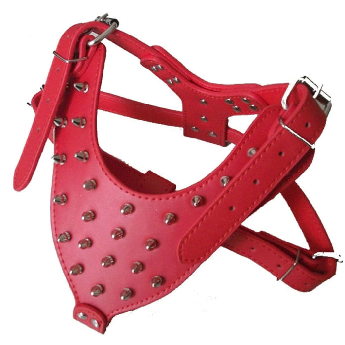 Rivets Spiked Studded Large Dog Harness