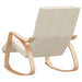 Rocking Chair Cream Fabric Tpobit