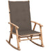 Rocking Chair With Cushion Bamboo Tbltkoo