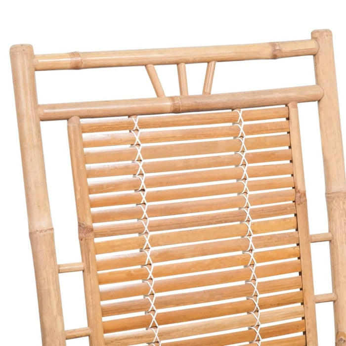 Rocking Chair With Cushion Bamboo Tbltkoo