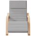 Rocking Chair Light Grey Fabric Tpobia