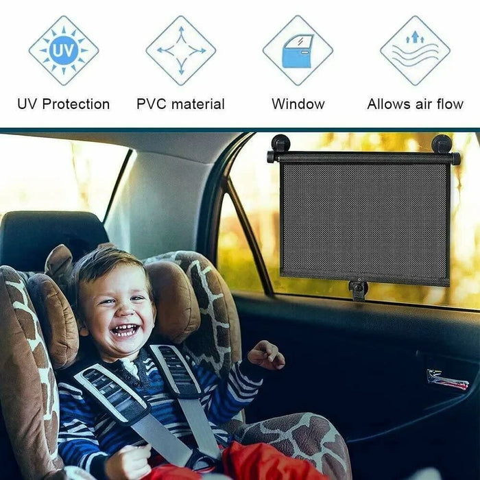 Rolling Sun Shading Curtain For Car Windows