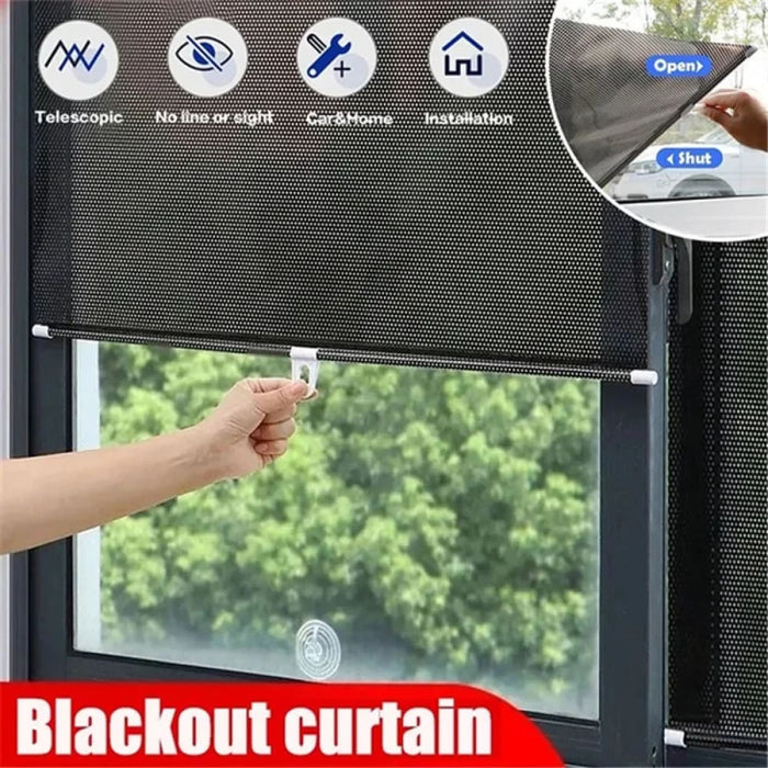 Rolling Sun Shading Curtain For Car Windows