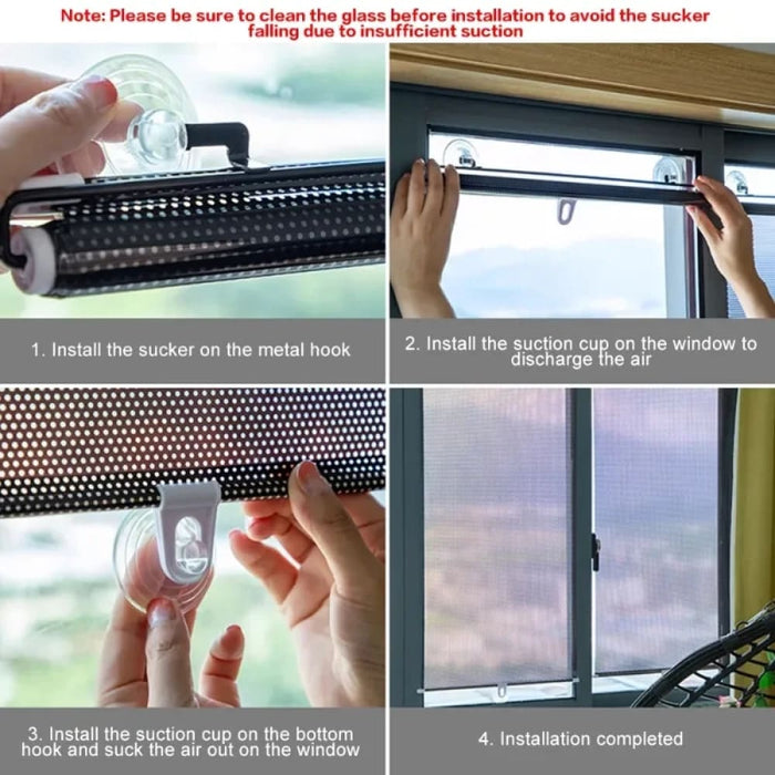 Rolling Sun Shading Curtain For Car Windows