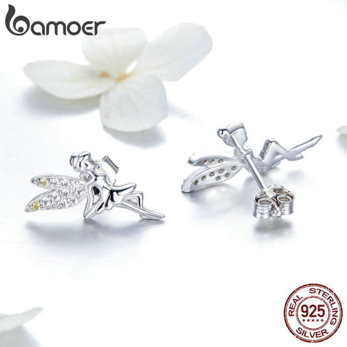 Romantic 925 Sterling Silver Cute Fairy Elevs Exquisite