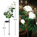 Rose Flower Led Solar Lamp For Garden Decoration