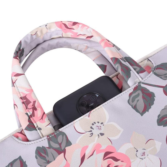 Rose Pattern Laptop Case Bag Computer Liner With Handle