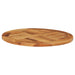 Rotating Table Disk Solid Teak Wood Aktnl