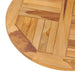 Rotating Table Disk Solid Teak Wood Aktnl