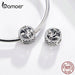 Round Metal Charms 925 Stering Silver Rose Flower Beads