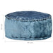 Round Pouffe Velvet 40x20 Cm Blue Xnipll