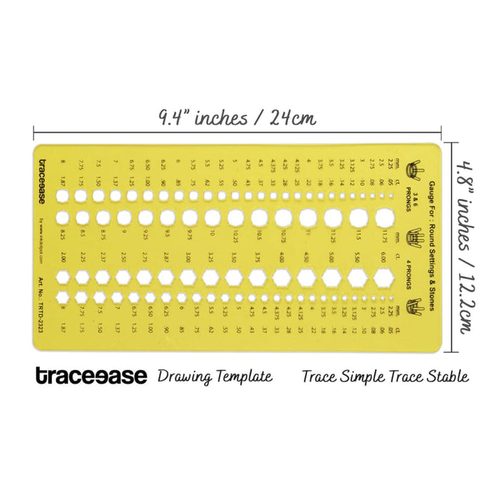 Round Settings And Stone Gauge Jewellery Templates Drafting