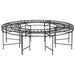 Round Tree Bench ø160 Cm Black Steel Tonnxo