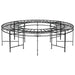 Round Tree Bench ø160 Cm Black Steel Tonnxo