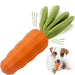 Rubber Teeth Cleaning Squeaky Milk-flavored Carrot Shape