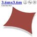 Rust Red Thicken Densified Hdpe Anti-uv Terrace Sunshade