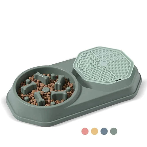 Safe Dog Slow Feeder Bowl Non Skid Lick Mat