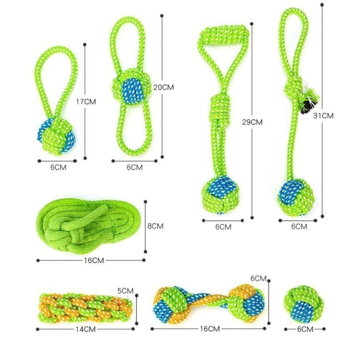 Safe Teeth Cleaning Durable Interactive Rope Dog Chew Toys