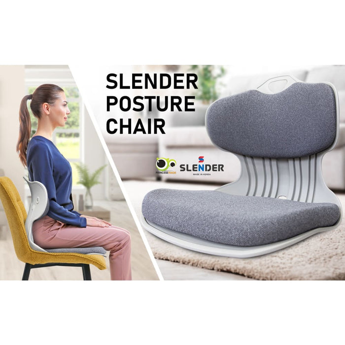 Samgong 2 Set Grey Slender Chair Posture Correction Seat